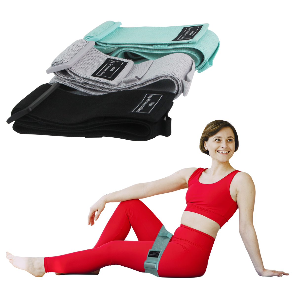 Custom Latex Stretch Fitness Resistance Bands for Yoga Power Exercise