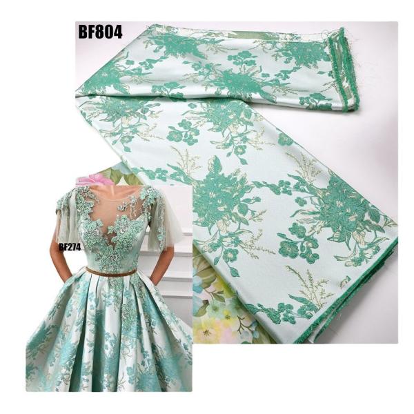 Lace Brocade Jacquard Fabric for 2023 Elegant African Fashion Party Wedding