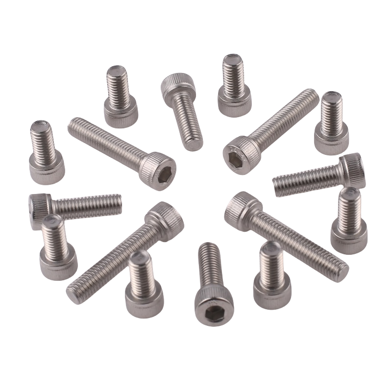 M1.6 M2 M2.5 M3 M4 M5 M6 M8 M10 M12 M14 M16 M20 Stainless Steel Hex Socket Screw with Knurled Cylindrical Head DIN 912