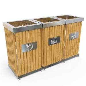 Quality Rolling Cover EN840 Certificate 10.5gal Outdoor Waste Container wholesale
