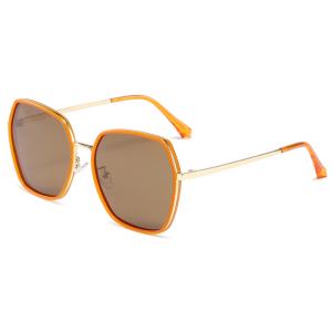 Quality Large Metal Frame Sunglasses Unisex Polycarbonate Lens 23g OEM wholesale