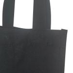BLack Canvas PE 18x9x27cm CMYK 2 Bottle Wine Bag