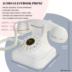 Clear Sound Telephone Guest Book 32GB Phone Guestbook For Weddings Birthday