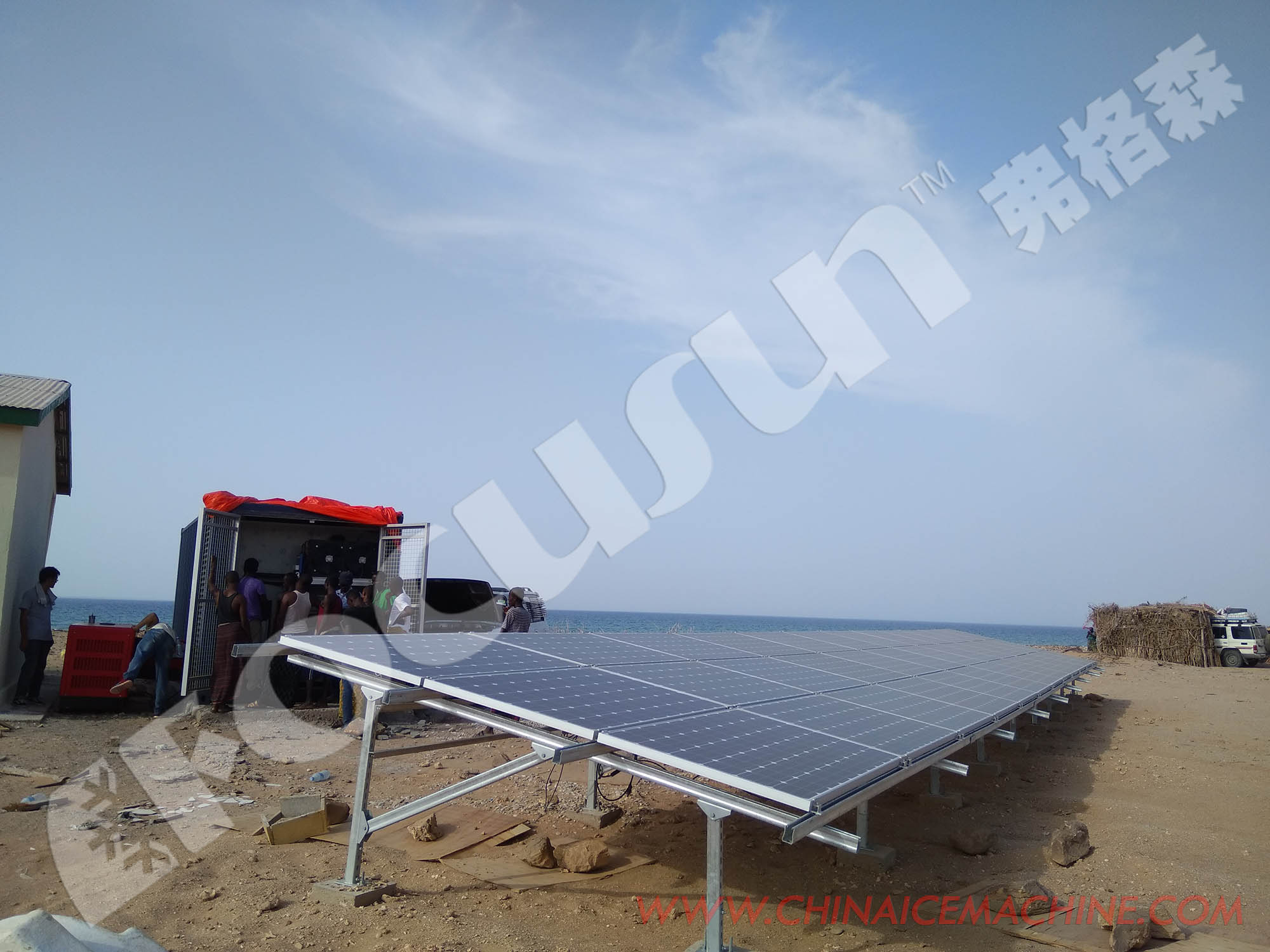 Solar Power Container Cold Room Storage for Fresh Food Goods 20ft Refrigerant R-22 R-404A