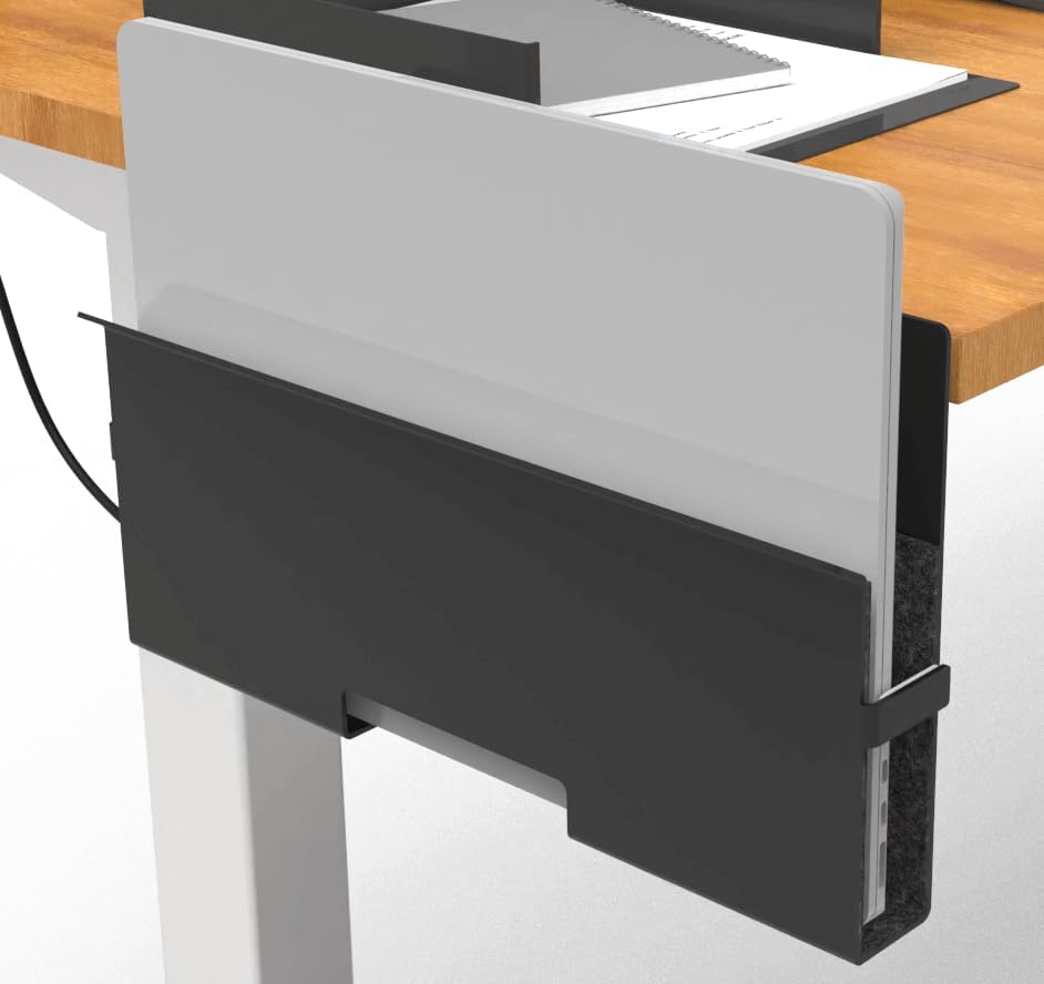ISO9001 Rohs CE Iron Side-Mount Laptop Desk Stand Metal Laptop Desk with Side Storage
