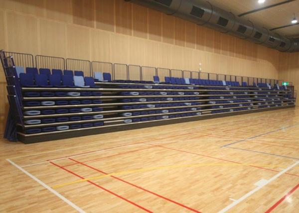 Upholstered Retractable Telescopic Tribunes , Temporary Grandstand Seating Easy