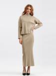Free Size Ladies Top long sleeve and skirt sweater Knitted Casual Style Perfect