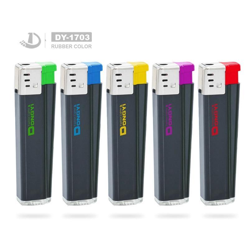 Dy-1703 Briquet Plastic EU Standard Lighter with Disposable Refillable Lighter