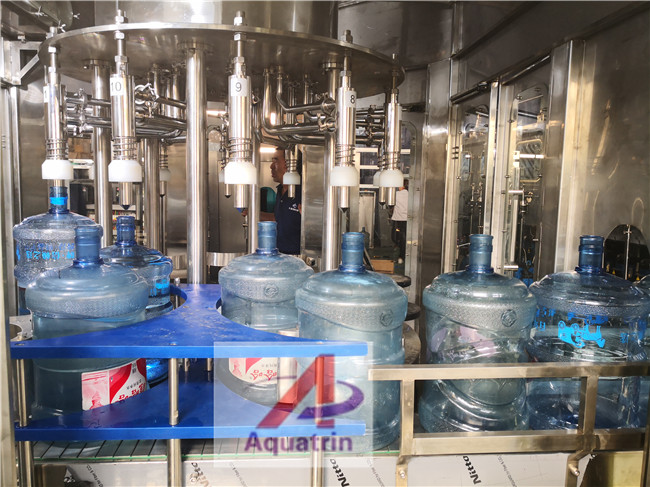 5 Gallon Water Rinsing Filling Machine Capping 3 In 1 500BPH
