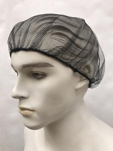 Quality Black Disposable Bouffant Caps , Disposable Hair Net Caps Mob Elastic Free Size wholesale