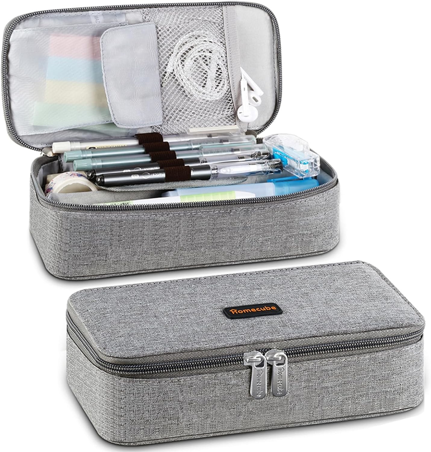 Homecube Pencil Case Capacious Pen Pencil Holder Box Makeup Pens Pouch Oxford Cloth Bag Large Storage Stationery