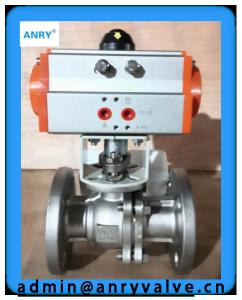 Quality Teflon - Lined Differential Pressure Control Pneumatic Actuated Ball Valve PTFE Lined Seats wholesale