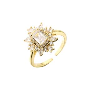 Quality Plated 24K Gold Plated Rings Engagement Wedding Finger Ring wholesale