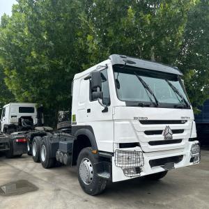 Quality SINOTRUK HOWO SEMI TRAILER TRACTOR TRUCK HEAD WITH AIR CONDITIONER 60-70 TONS 371HP 380HP 400HP 420HP WEICHAI AND SINOTRUCK ENGINE wholesale