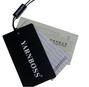 Quality Recycle Paper Black Clothing Hang Tags Lazer Gold Foil Logo Personized Size wholesale