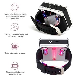 Quality Red Light Therapy Wrist Watch, Low Intensity Acupuncture Infrared Light for Knee Shoulder Body Rhinitis Pain Relief wholesale