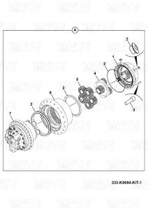 Quality 333/K0684 Steel Excavator Travel Gearbox With Hydraulic Travel Motor Drive JS200 Catalog wholesale