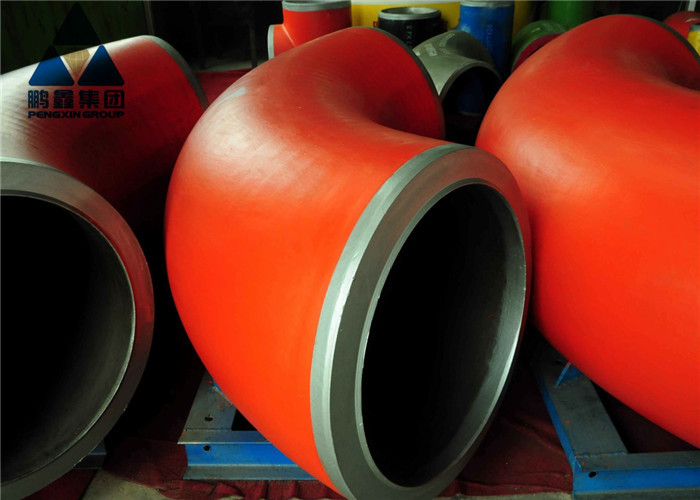Red Painted 90degree Welded Steel Pipe Elbow Fittings AISI 4130