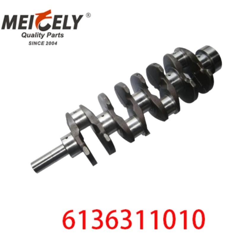 6136-31-1010 HFC1040 Engine Crankshaft For Komatsu Excavator