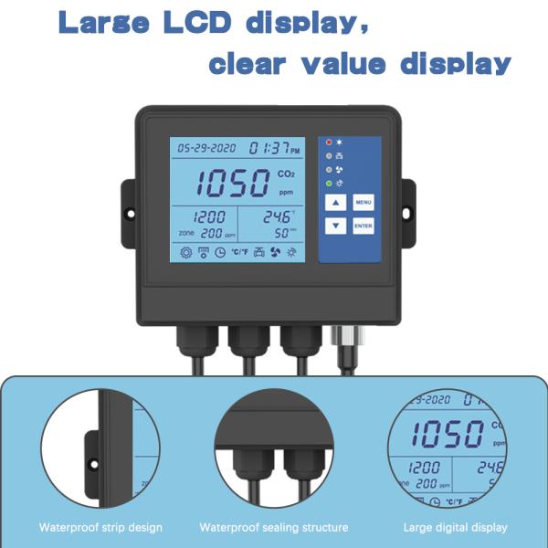 ODM Temperature Humidity Greenhouse Temperature Controller Co2 Sensor For Plant