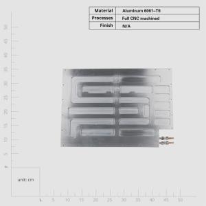 Quality Aluminum Screw Mounting Cold Plate Heat Sink with High Thermal Conductivity and Flow Rate wholesale