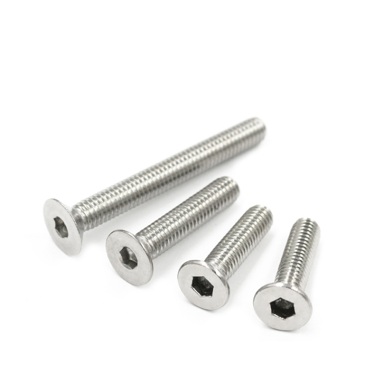 Flat Head Hex Socket Screws DIN 7991 Stainless Steel 18-8 with ISO9001 2015 Certificate