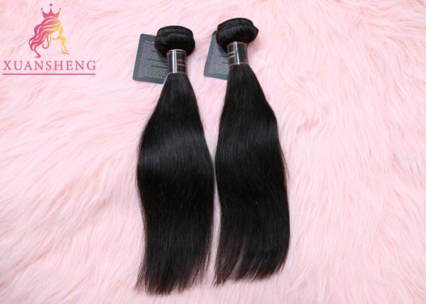 Cuticle Aligned Malaysian Straight Hair , Straight Virgin Hair Bundle Natural