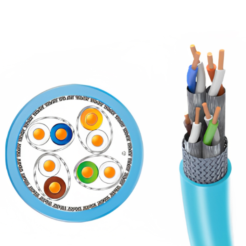 Speed ExactCables Shielded OEM 23 AWG Bc Copper Skin-Foam-Skin Polythene Category 8 LAN Cable