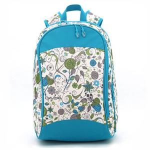 Quality Zipper Floral Custom Logo Backpacks , Embroidered Book Bags For Teenage Girls wholesale