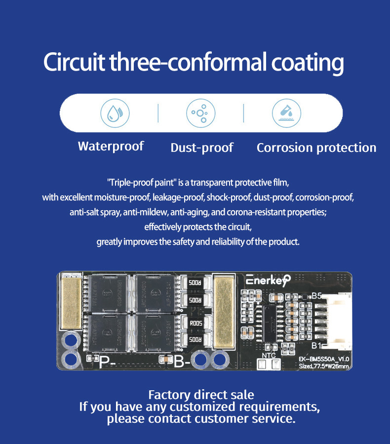 FR-4 Li-ion Battery Protection Board Ternary Lithium Battery BMS 5S For Electronic Car