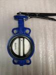 Dn100 4 Inch Pn16 Epdm Rubber Seat Wafer Type Ductile Iron Double Acting