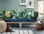 Tropical leaf latest design digital printing cushion cover wholesale decorative