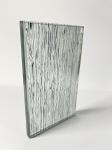 Ripple Clear Textured Glass Panels Household Architectural Textured Glass