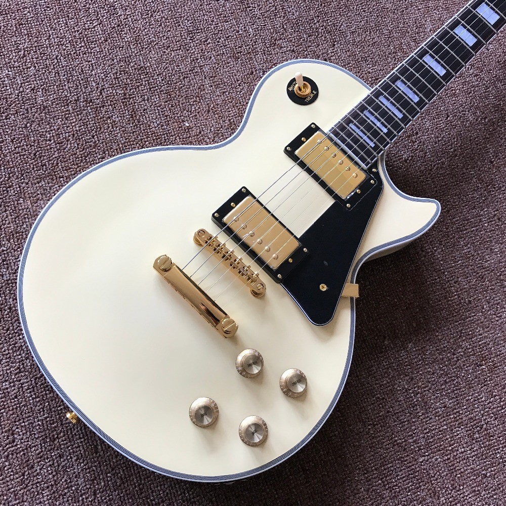 Guitar recording video appreciation custom mahogany black or cream lp custom electric guitar gold hardware
