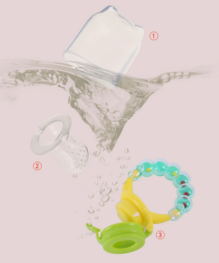 Nitrosamine Free PP Silicone Pacifier Holder resh Baby Fruit Food Feeder
