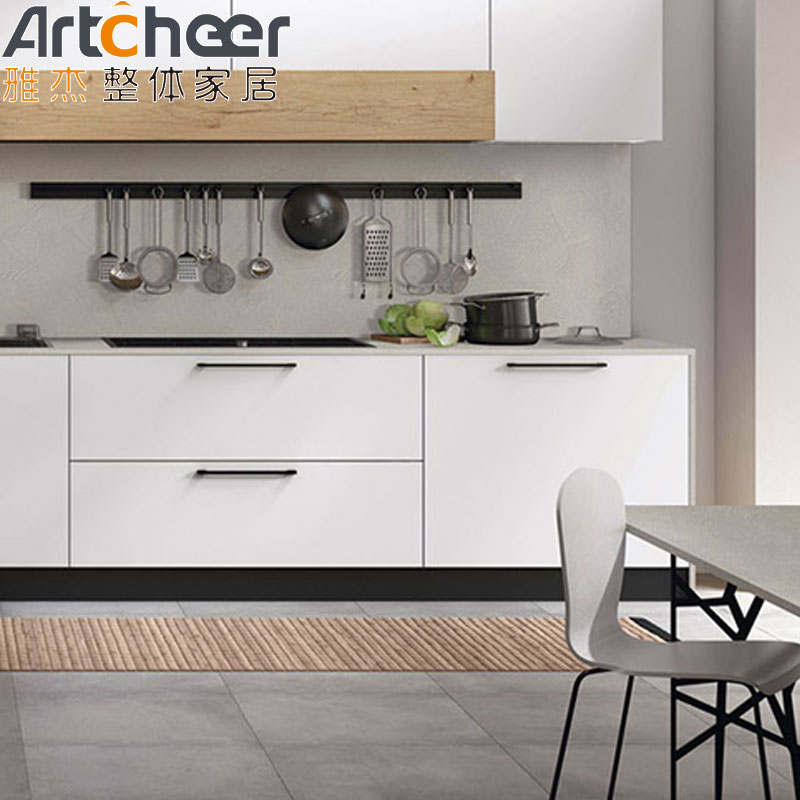 Modern Kitchen Cabinets with Wall Cabinet Shelf Storage and E0 Grade Wood Melamine Design