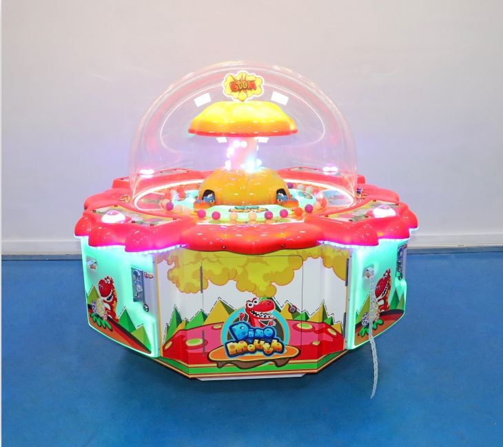 Dino Mouth Coin Gambling Machine , 4 Players Ticket Arcade Amusement Machines