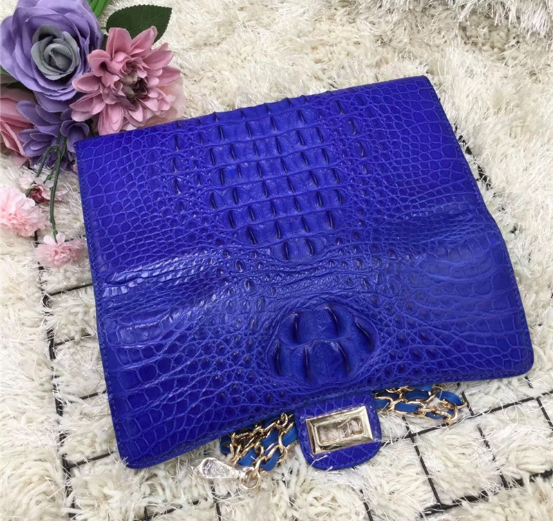 Exotic Alligator Skin Female Small Clutch Purse Authentic Real Crocodile Leather Women Flap Bag Lady Cross Shoulder Bag