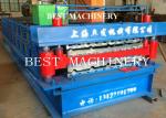 Color Trapezoidal IBR Steel Roof Roll Forming Machine Hydraulic Cutting Device