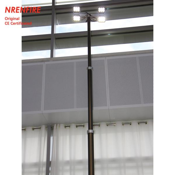 4.6m pneumatic telescopic mast light tower-inside wires-4x60W LED-remote control