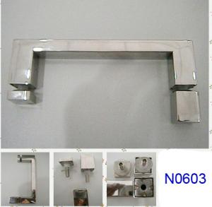 Quality SUS304 Polished Chrome shower handle / glass door handle N0603 wholesale