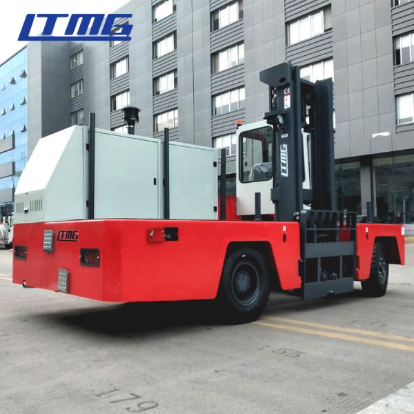 Diese Powered Side Loader Container Truck , 5 Ton Side Moving Forklift ISUZU