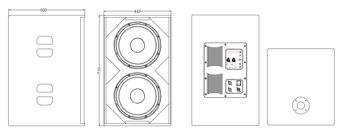 8x4 inch full range speaker