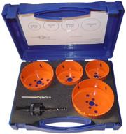 Quality 6pcs High Speed Steel M3 Bi Metal Hole Saw Kit , HSS Metal Cutting Hole Saw Set wholesale