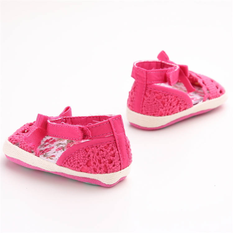 Hot selling China style infant Sandals soft-sole Colorful flower yellow baby girl sandals