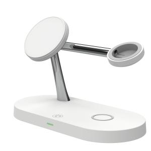 Quality Multi-functional Magnetic Wireless Charging Station With Night Light For Qi Phones &amp; Earbuds wholesale