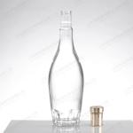 Glass Collar Vase Shaped Bottle 500ml 750ml 1000ml for Water Wine Spirits Brandy