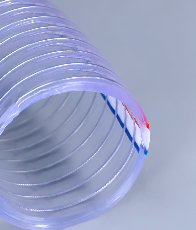 Water Suction PVC Steel Wire Reinforced Hose with Various Specifications Length 100m