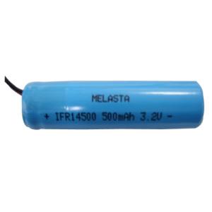 Quality Melasta Cylindrical 14500 LiFePO4 Battery Pack 3.2V 500mAh wholesale