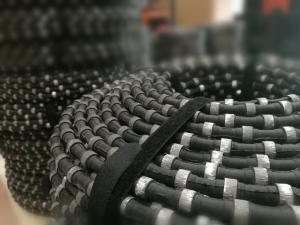 Quality Hard Rock Cutting Stone 11.5mm Granite Diamond Wire Saw Granite Quarrying Tools wholesale